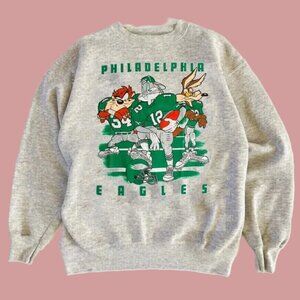 Philadelphia Eagles Cartoon Looney Tunes 90s Sweatshirt Unisex Men Women